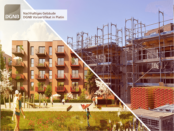 Wohnprojekt „DUI 76“ von Domicil Real Estate AG und Nyoo Real Estate GmbH wird mit DGNB-Platin-Vorzertifikat ausgezeichnet
