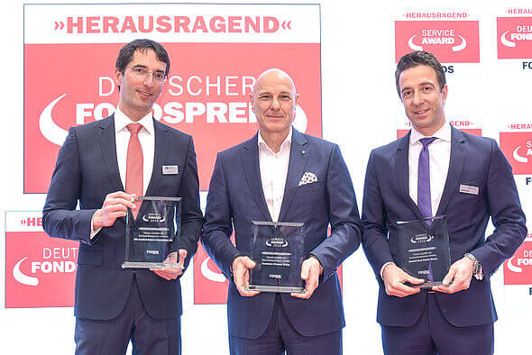 Domicil mit dem Service Award 2019 von Fonds Professionell ausgezeichnet