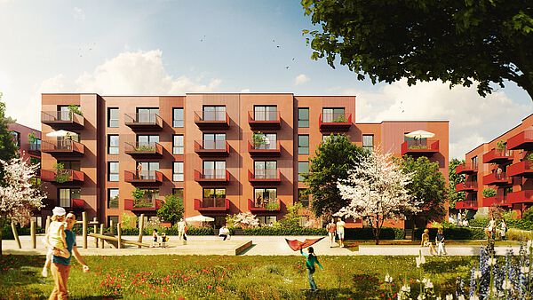 Domicil Real Estate AG kauft Wohnprojekt von Instone-Tochter nyoo in Duisburg für dänische Pensionskasse PFA