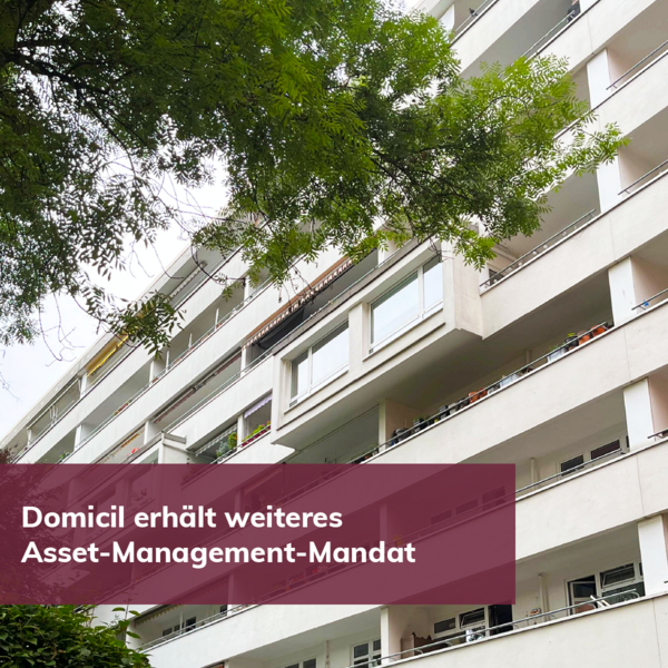 Domicil Real Estate Group übernimmt für ZAR Asset-Management über 353 Wohneinheiten 